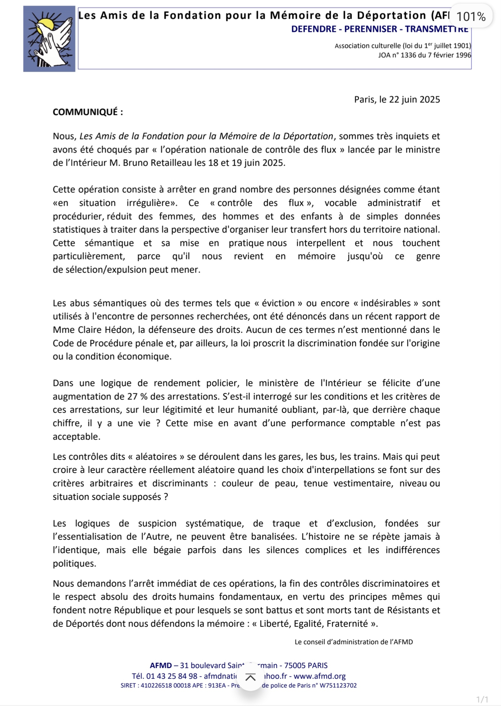 Communiqué