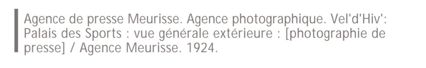 Légende vel d hiv