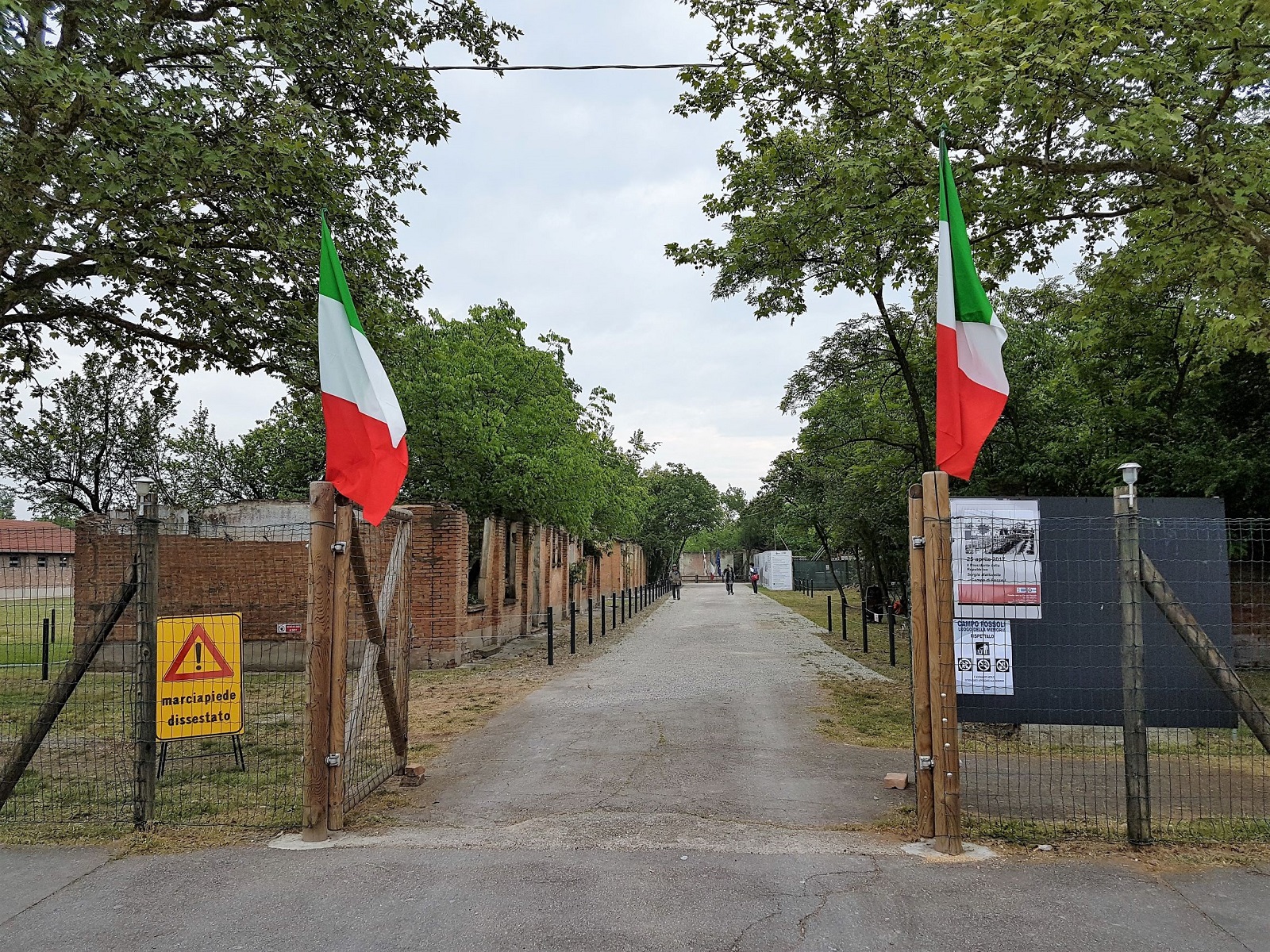 Entrée du camp de Fossoli